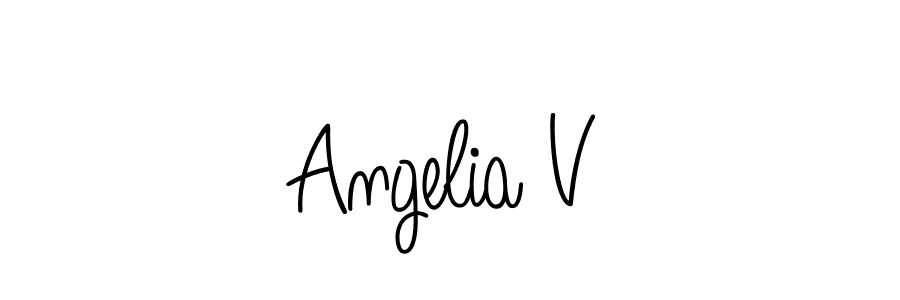 How to Draw Angelia V signature style? Angelique-Rose-font-FFP is a latest design signature styles for name Angelia V. Angelia V signature style 5 images and pictures png