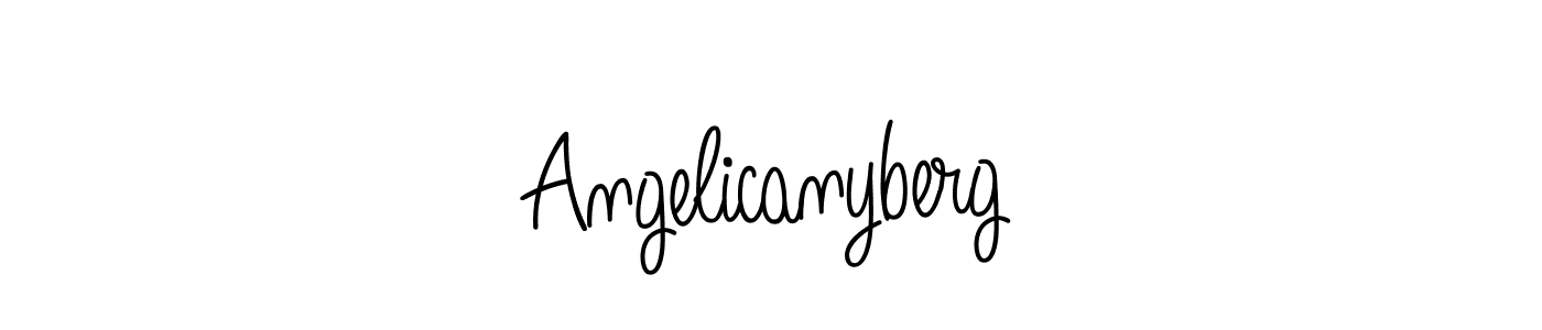 How to make Angelicanyberg name signature. Use Angelique-Rose-font-FFP style for creating short signs online. This is the latest handwritten sign. Angelicanyberg signature style 5 images and pictures png
