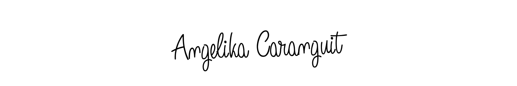 Also You can easily find your signature by using the search form. We will create Angelika Caranguit name handwritten signature images for you free of cost using Angelique-Rose-font-FFP sign style. Angelika Caranguit signature style 5 images and pictures png
