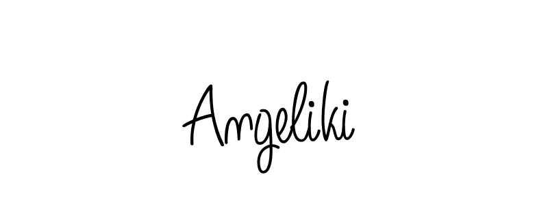 Create a beautiful signature design for name Angeliki. With this signature (Angelique-Rose-font-FFP) fonts, you can make a handwritten signature for free. Angeliki signature style 5 images and pictures png