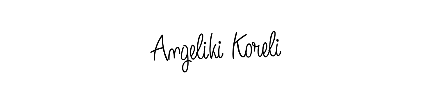 See photos of Angeliki Koreli official signature by Spectra . Check more albums & portfolios. Read reviews & check more about Angelique-Rose-font-FFP font. Angeliki Koreli signature style 5 images and pictures png