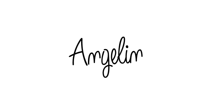 You should practise on your own different ways (Angelique-Rose-font-FFP) to write your name (Angelin) in signature. don't let someone else do it for you. Angelin signature style 5 images and pictures png