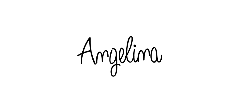 How to make Angelina name signature. Use Angelique-Rose-font-FFP style for creating short signs online. This is the latest handwritten sign. Angelina signature style 5 images and pictures png