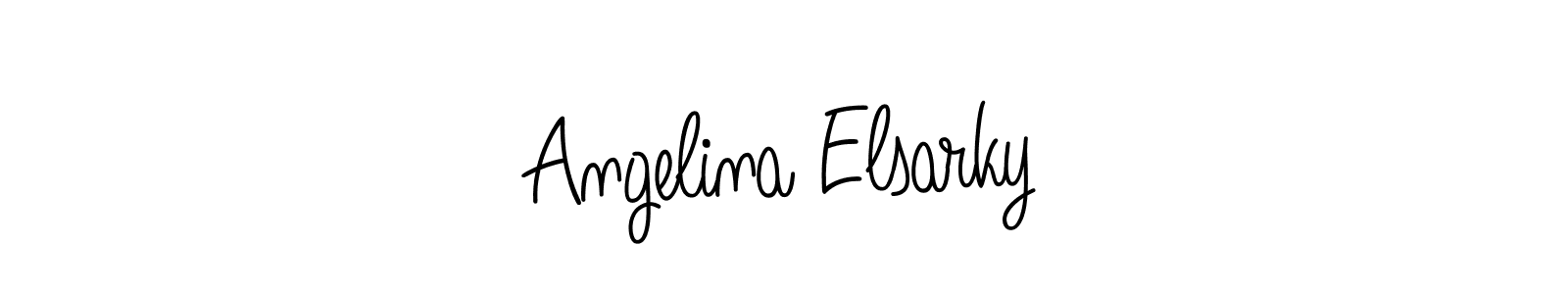 Make a beautiful signature design for name Angelina Elsarky. Use this online signature maker to create a handwritten signature for free. Angelina Elsarky signature style 5 images and pictures png