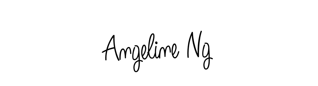 How to make Angeline Ng name signature. Use Angelique-Rose-font-FFP style for creating short signs online. This is the latest handwritten sign. Angeline Ng signature style 5 images and pictures png