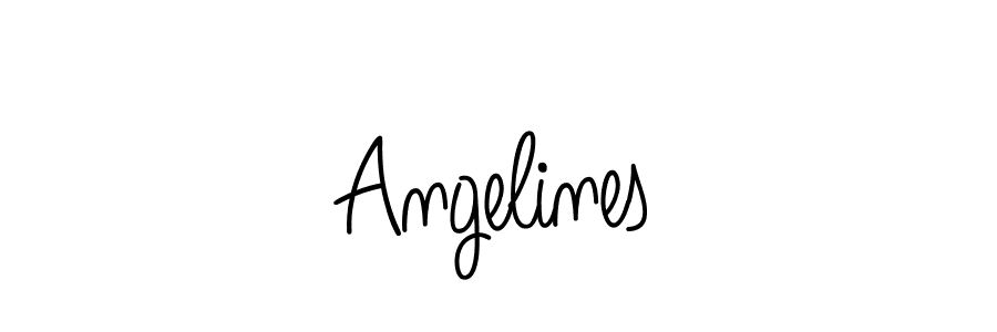 Angelines stylish signature style. Best Handwritten Sign (Angelique-Rose-font-FFP) for my name. Handwritten Signature Collection Ideas for my name Angelines. Angelines signature style 5 images and pictures png