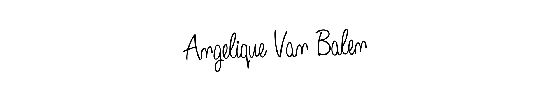 Create a beautiful signature design for name Angelique Van Balen. With this signature (Angelique-Rose-font-FFP) fonts, you can make a handwritten signature for free. Angelique Van Balen signature style 5 images and pictures png