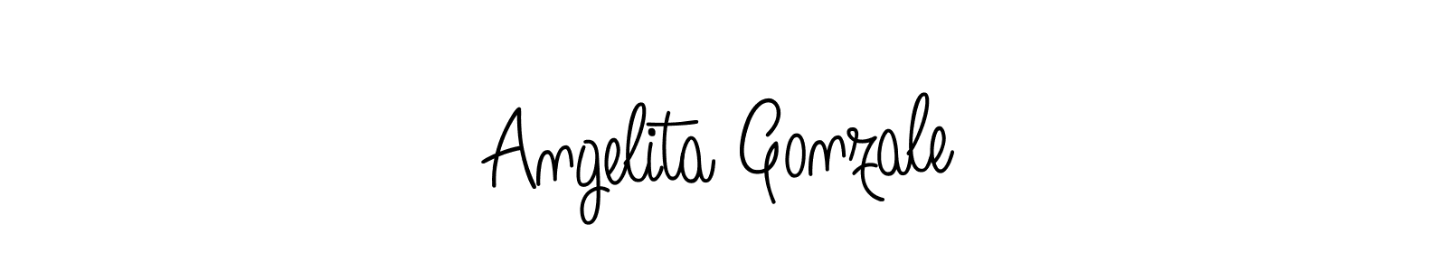 Make a beautiful signature design for name Angelita Gonzale. Use this online signature maker to create a handwritten signature for free. Angelita Gonzale signature style 5 images and pictures png
