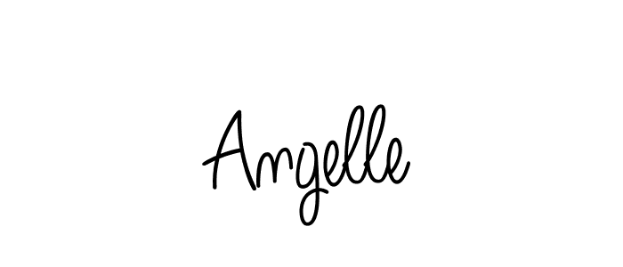 The best way (Angelique-Rose-font-FFP) to make a short signature is to pick only two or three words in your name. The name Angelle include a total of six letters. For converting this name. Angelle signature style 5 images and pictures png