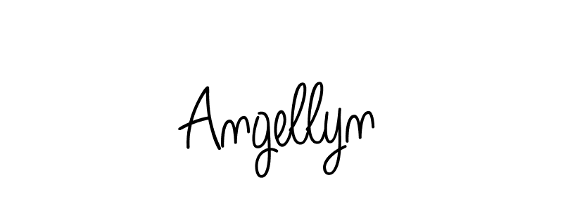 Design your own signature with our free online signature maker. With this signature software, you can create a handwritten (Angelique-Rose-font-FFP) signature for name Angellyn. Angellyn signature style 5 images and pictures png