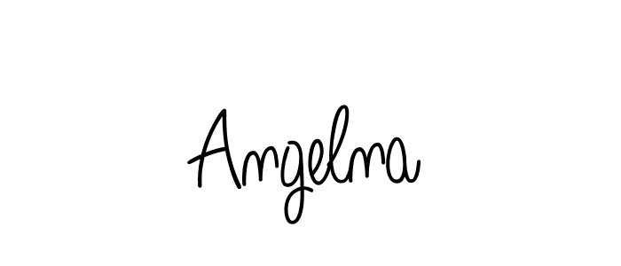 You should practise on your own different ways (Angelique-Rose-font-FFP) to write your name (Angelna) in signature. don't let someone else do it for you. Angelna signature style 5 images and pictures png