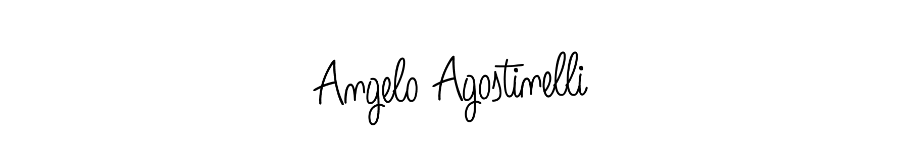 How to make Angelo Agostinelli name signature. Use Angelique-Rose-font-FFP style for creating short signs online. This is the latest handwritten sign. Angelo Agostinelli signature style 5 images and pictures png