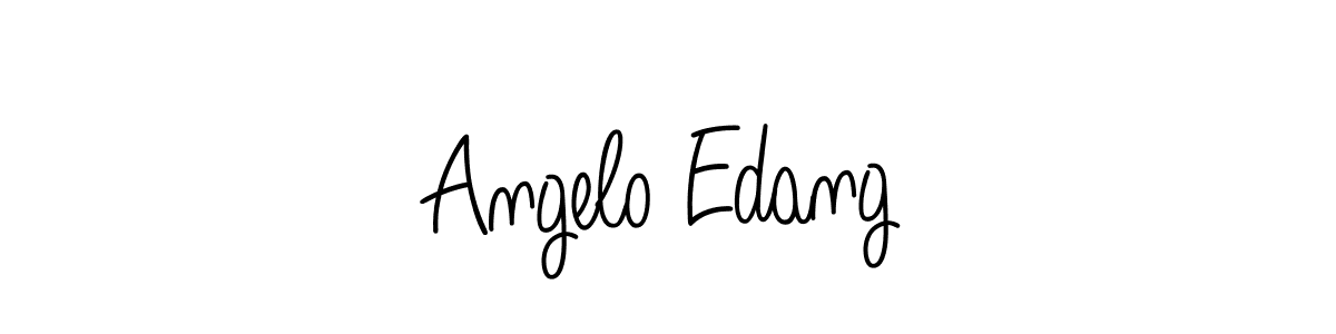 Create a beautiful signature design for name Angelo Edang. With this signature (Angelique-Rose-font-FFP) fonts, you can make a handwritten signature for free. Angelo Edang signature style 5 images and pictures png