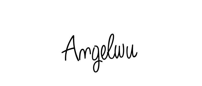 Angelwu stylish signature style. Best Handwritten Sign (Angelique-Rose-font-FFP) for my name. Handwritten Signature Collection Ideas for my name Angelwu. Angelwu signature style 5 images and pictures png