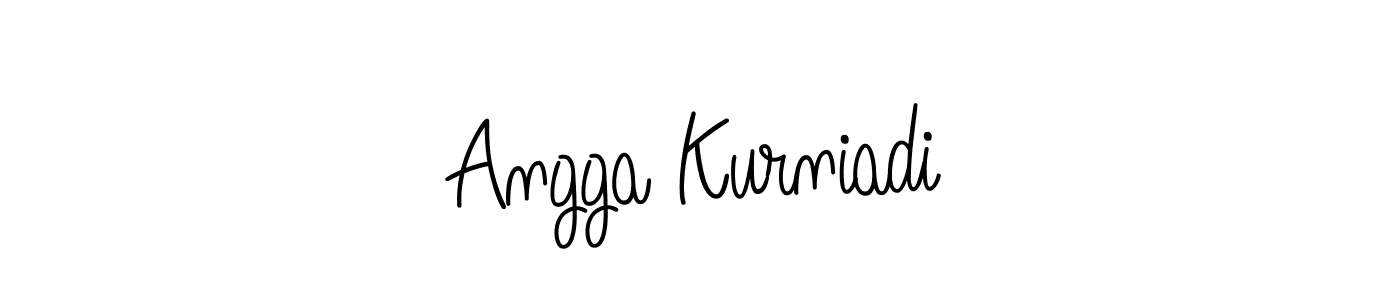 Also we have Angga Kurniadi name is the best signature style. Create professional handwritten signature collection using Angelique-Rose-font-FFP autograph style. Angga Kurniadi signature style 5 images and pictures png