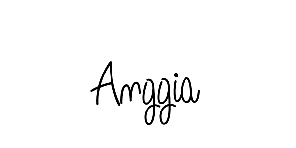 Use a signature maker to create a handwritten signature online. With this signature software, you can design (Angelique-Rose-font-FFP) your own signature for name Anggia. Anggia signature style 5 images and pictures png