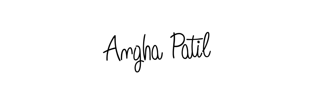 Also we have Angha Patil name is the best signature style. Create professional handwritten signature collection using Angelique-Rose-font-FFP autograph style. Angha Patil signature style 5 images and pictures png