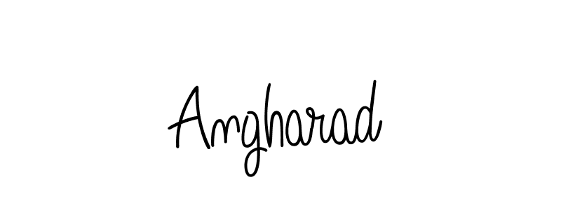 Also we have Angharad name is the best signature style. Create professional handwritten signature collection using Angelique-Rose-font-FFP autograph style. Angharad signature style 5 images and pictures png