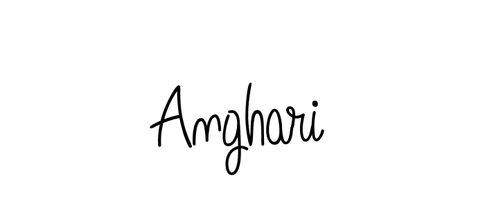 Design your own signature with our free online signature maker. With this signature software, you can create a handwritten (Angelique-Rose-font-FFP) signature for name Anghari. Anghari signature style 5 images and pictures png