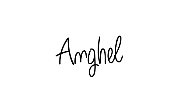 You should practise on your own different ways (Angelique-Rose-font-FFP) to write your name (Anghel) in signature. don't let someone else do it for you. Anghel signature style 5 images and pictures png
