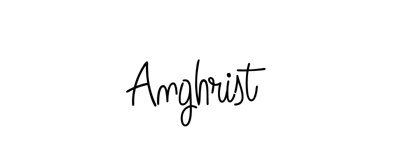 Make a beautiful signature design for name Anghrist. Use this online signature maker to create a handwritten signature for free. Anghrist signature style 5 images and pictures png