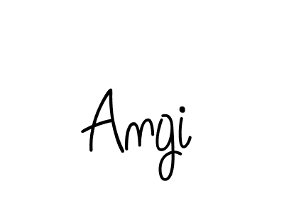 Design your own signature with our free online signature maker. With this signature software, you can create a handwritten (Angelique-Rose-font-FFP) signature for name Angi. Angi signature style 5 images and pictures png