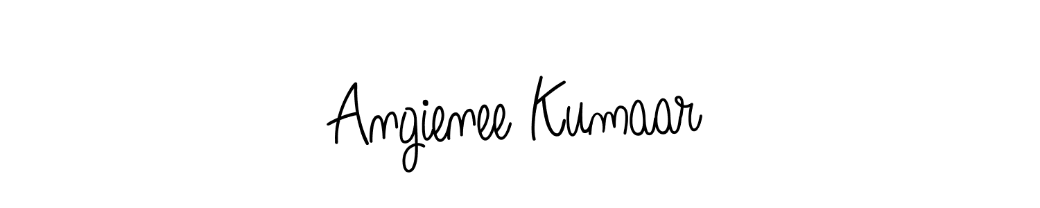 if you are searching for the best signature style for your name Angienee Kumaar. so please give up your signature search. here we have designed multiple signature styles  using Angelique-Rose-font-FFP. Angienee Kumaar signature style 5 images and pictures png