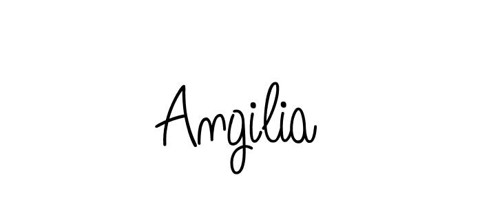 How to make Angilia name signature. Use Angelique-Rose-font-FFP style for creating short signs online. This is the latest handwritten sign. Angilia signature style 5 images and pictures png