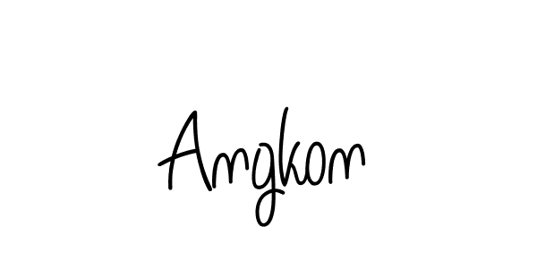 Make a beautiful signature design for name Angkon. Use this online signature maker to create a handwritten signature for free. Angkon signature style 5 images and pictures png