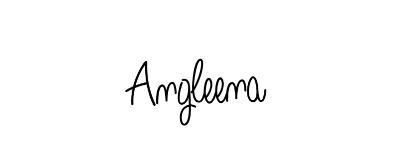 Design your own signature with our free online signature maker. With this signature software, you can create a handwritten (Angelique-Rose-font-FFP) signature for name Angleena. Angleena signature style 5 images and pictures png