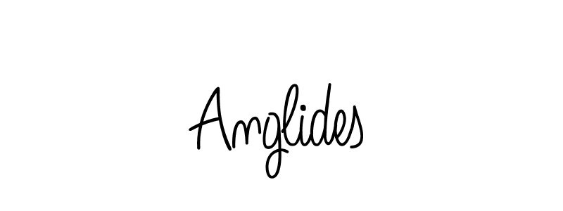 Also we have Anglides name is the best signature style. Create professional handwritten signature collection using Angelique-Rose-font-FFP autograph style. Anglides signature style 5 images and pictures png