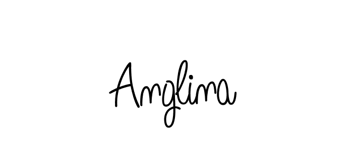You should practise on your own different ways (Angelique-Rose-font-FFP) to write your name (Anglina) in signature. don't let someone else do it for you. Anglina signature style 5 images and pictures png