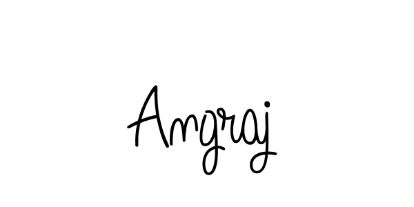 Use a signature maker to create a handwritten signature online. With this signature software, you can design (Angelique-Rose-font-FFP) your own signature for name Angraj. Angraj signature style 5 images and pictures png