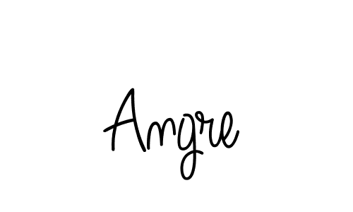 How to make Angre name signature. Use Angelique-Rose-font-FFP style for creating short signs online. This is the latest handwritten sign. Angre signature style 5 images and pictures png
