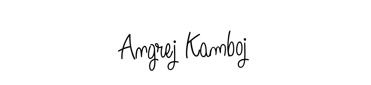 How to Draw Angrej Kamboj signature style? Angelique-Rose-font-FFP is a latest design signature styles for name Angrej Kamboj. Angrej Kamboj signature style 5 images and pictures png