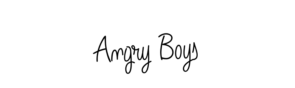 Create a beautiful signature design for name Angry Boys. With this signature (Angelique-Rose-font-FFP) fonts, you can make a handwritten signature for free. Angry Boys signature style 5 images and pictures png
