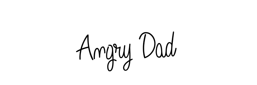 Use a signature maker to create a handwritten signature online. With this signature software, you can design (Angelique-Rose-font-FFP) your own signature for name Angry Dad. Angry Dad signature style 5 images and pictures png