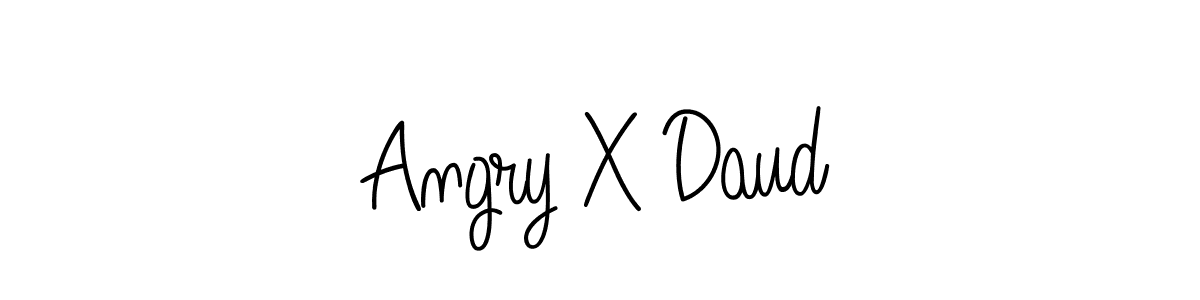 The best way (Angelique-Rose-font-FFP) to make a short signature is to pick only two or three words in your name. The name Angry X Daud include a total of six letters. For converting this name. Angry X Daud signature style 5 images and pictures png