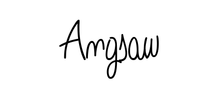 A stylish, flowing autograph style designed for name Angsaw using Angelique-Rose-font-FFP typography. Perfect for digital creative projects. Angsaw signature style 5 images and pictures png