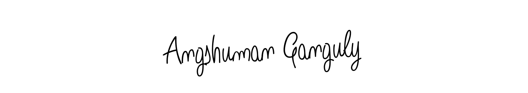 How to make Angshuman Ganguly name signature. Use Angelique-Rose-font-FFP style for creating short signs online. This is the latest handwritten sign. Angshuman Ganguly signature style 5 images and pictures png