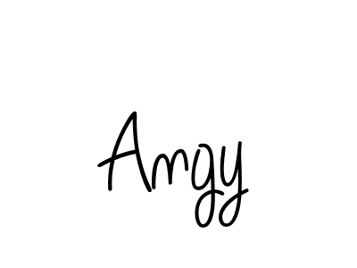 Design your own signature with our free online signature maker. With this signature software, you can create a handwritten (Angelique-Rose-font-FFP) signature for name Angy. Angy signature style 5 images and pictures png
