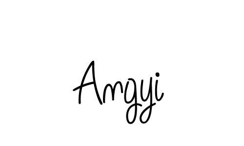 Also we have Angyi name is the best signature style. Create professional handwritten signature collection using Angelique-Rose-font-FFP autograph style. Angyi signature style 5 images and pictures png