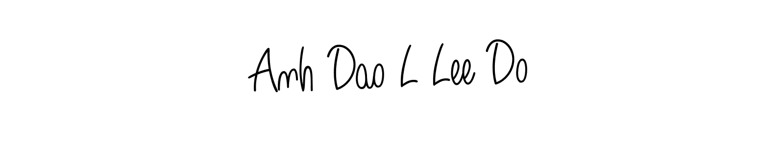 Make a beautiful signature design for name Anh Dao L Lee Do. With this signature (Angelique-Rose-font-FFP) style, you can create a handwritten signature for free. Anh Dao L Lee Do signature style 5 images and pictures png
