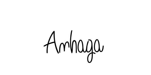 Design your own signature with our free online signature maker. With this signature software, you can create a handwritten (Angelique-Rose-font-FFP) signature for name Anhaga. Anhaga signature style 5 images and pictures png