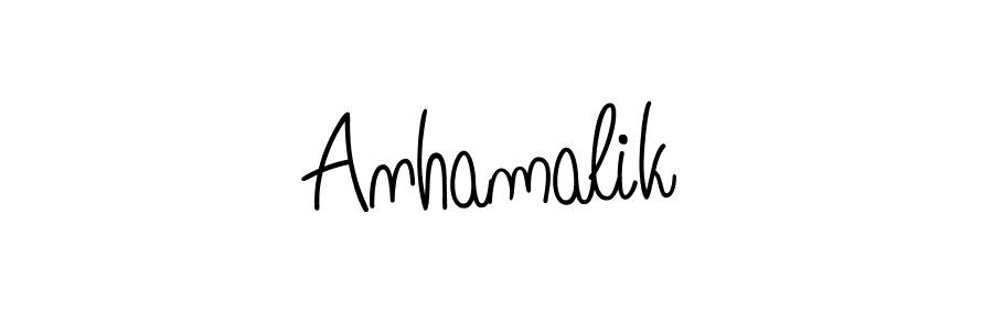 Also You can easily find your signature by using the search form. We will create Anhamalik name handwritten signature images for you free of cost using Angelique-Rose-font-FFP sign style. Anhamalik signature style 5 images and pictures png