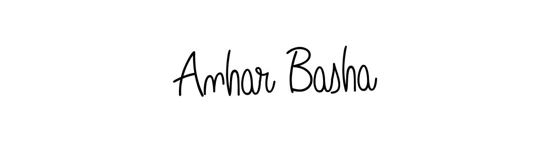How to make Anhar Basha signature? Angelique-Rose-font-FFP is a professional autograph style. Create handwritten signature for Anhar Basha name. Anhar Basha signature style 5 images and pictures png