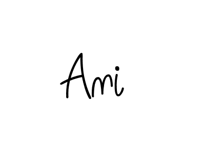 Use a signature maker to create a handwritten signature online. With this signature software, you can design (Angelique-Rose-font-FFP) your own signature for name Ani . Ani  signature style 5 images and pictures png