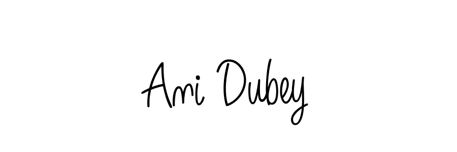 Make a beautiful signature design for name Ani Dubey. With this signature (Angelique-Rose-font-FFP) style, you can create a handwritten signature for free. Ani Dubey signature style 5 images and pictures png