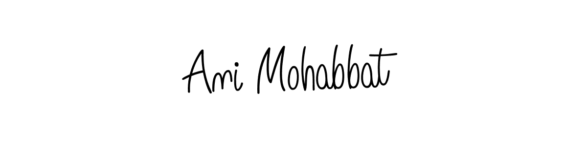 Here are the top 10 professional signature styles for the name Ani Mohabbat. These are the best autograph styles you can use for your name. Ani Mohabbat signature style 5 images and pictures png