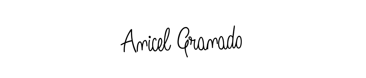 Anicel Granado stylish signature style. Best Handwritten Sign (Angelique-Rose-font-FFP) for my name. Handwritten Signature Collection Ideas for my name Anicel Granado. Anicel Granado signature style 5 images and pictures png